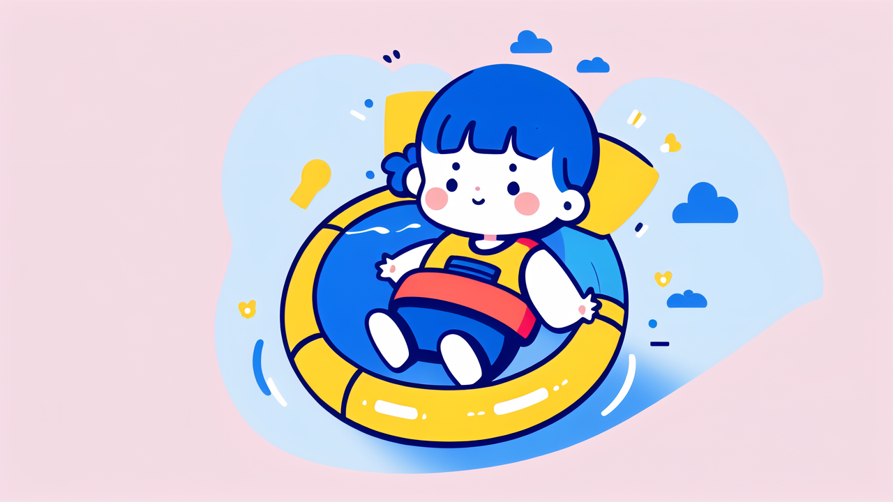 Inflatable Life Vest Baby Swimming Jacket