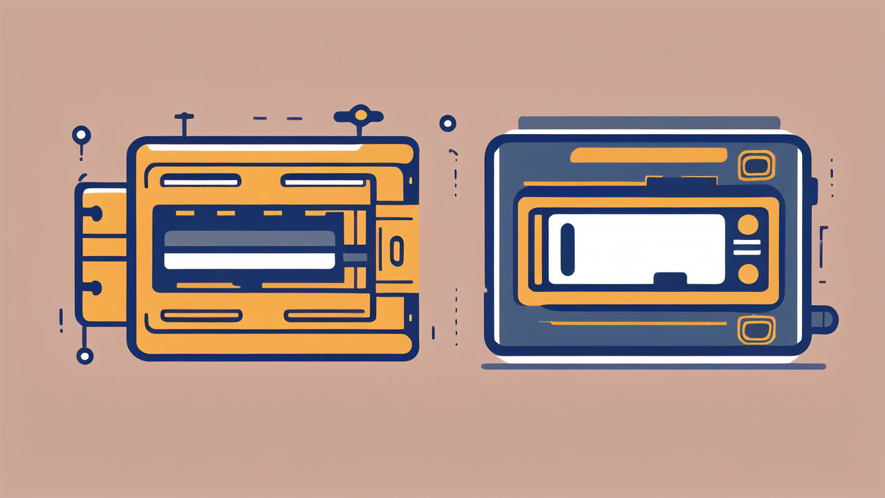NTN 6204 bearing placed between vibrant yellow and dark blue electronic devices