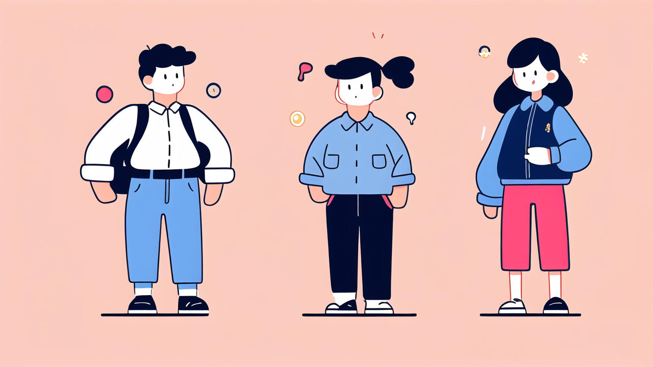 Cartoon trio in everyday scenes, Acrabros Baby Wrap Carrier, soft pink background