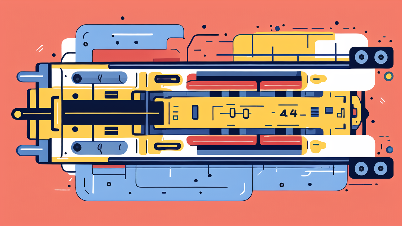 626zz bearing, Futuristic train with bold colors and sleek design, highlighting advanced bearings.