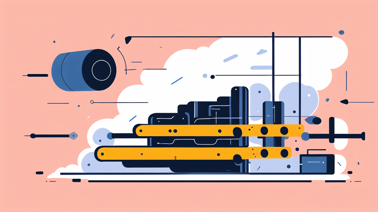 pan based carbon fiber, Vibrant cityscape in abstract art style with geometric shapes and bold colors