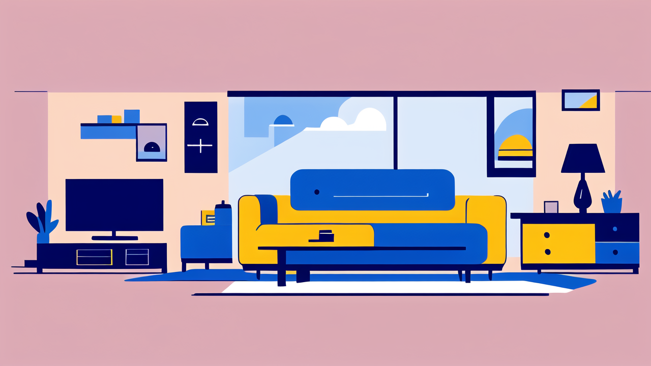 how to protect velvet furniture, Velvet Furniture Care: minimalist blue sofa with cushion on pink background