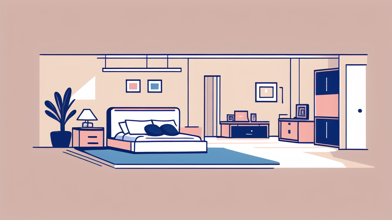 aesthetic bedroom drawing