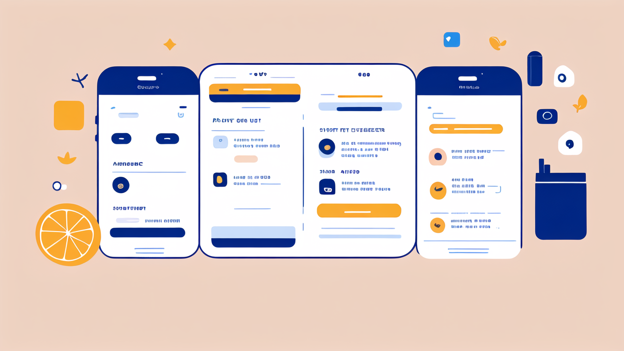 Winter Baby Duvet with newborn cap beside trio of smartphone app interfaces.