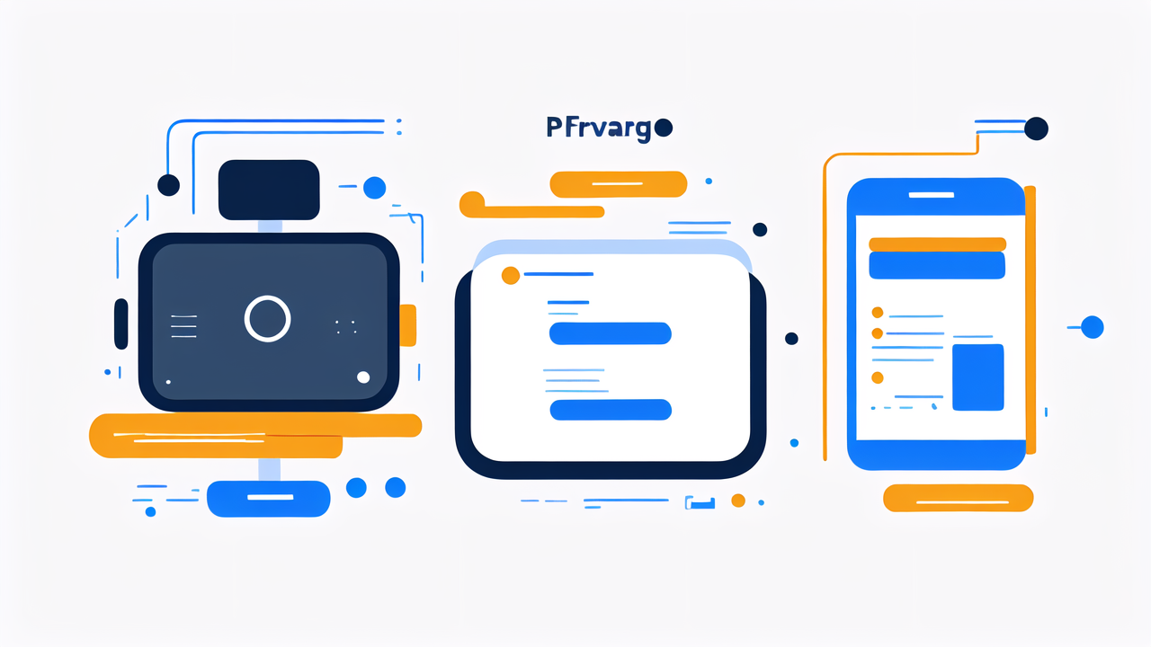Wearable technology concept with smartwatch trends, abstract shapes, and Prvargo branding