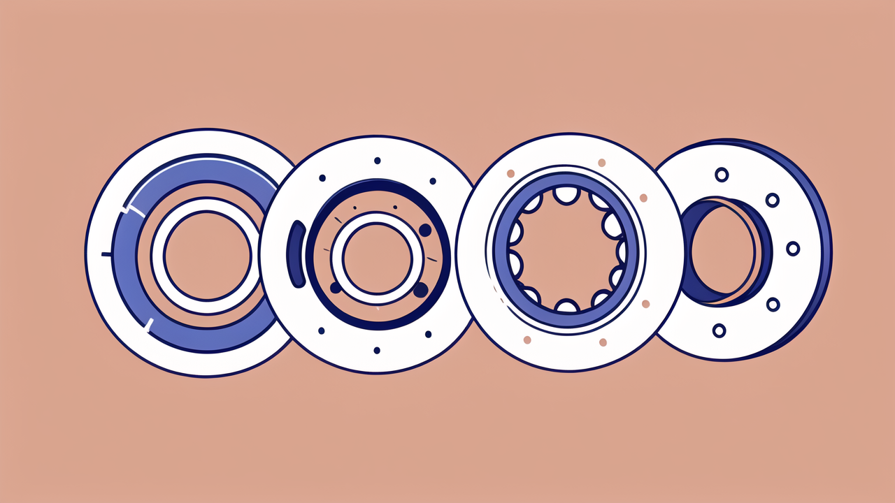 Abstract representation with three cylinders, resembling SKF 6208 bearings.