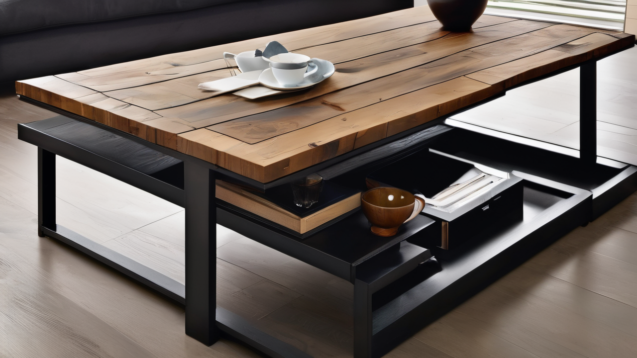 Modern kitchen with bar stool with backrest, Custom Coffee Tables, green, orange decor