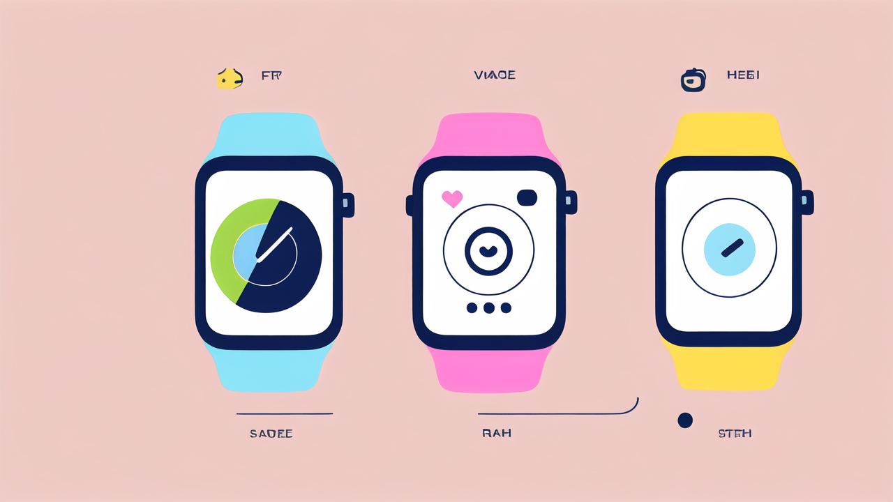 smart smart watch, Smart smartphones showcasing social media, maps, camera; enhancing connectivity.