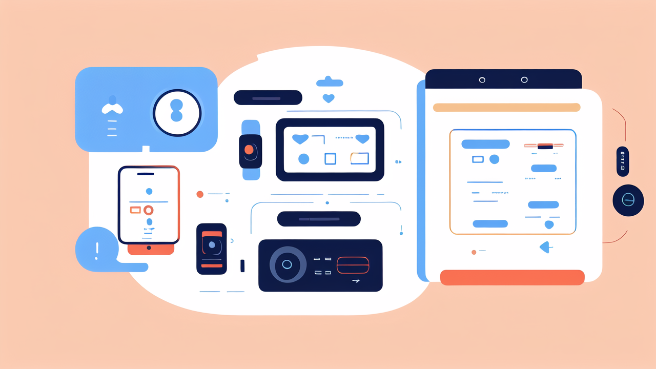 Wearable Fitness Tracker app interfaces with advanced workout features displayed