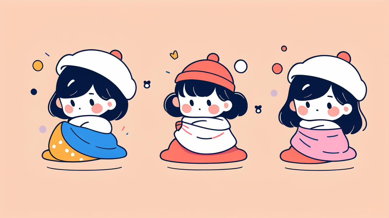 Cotton Baby Swaddle Blanket With Hat