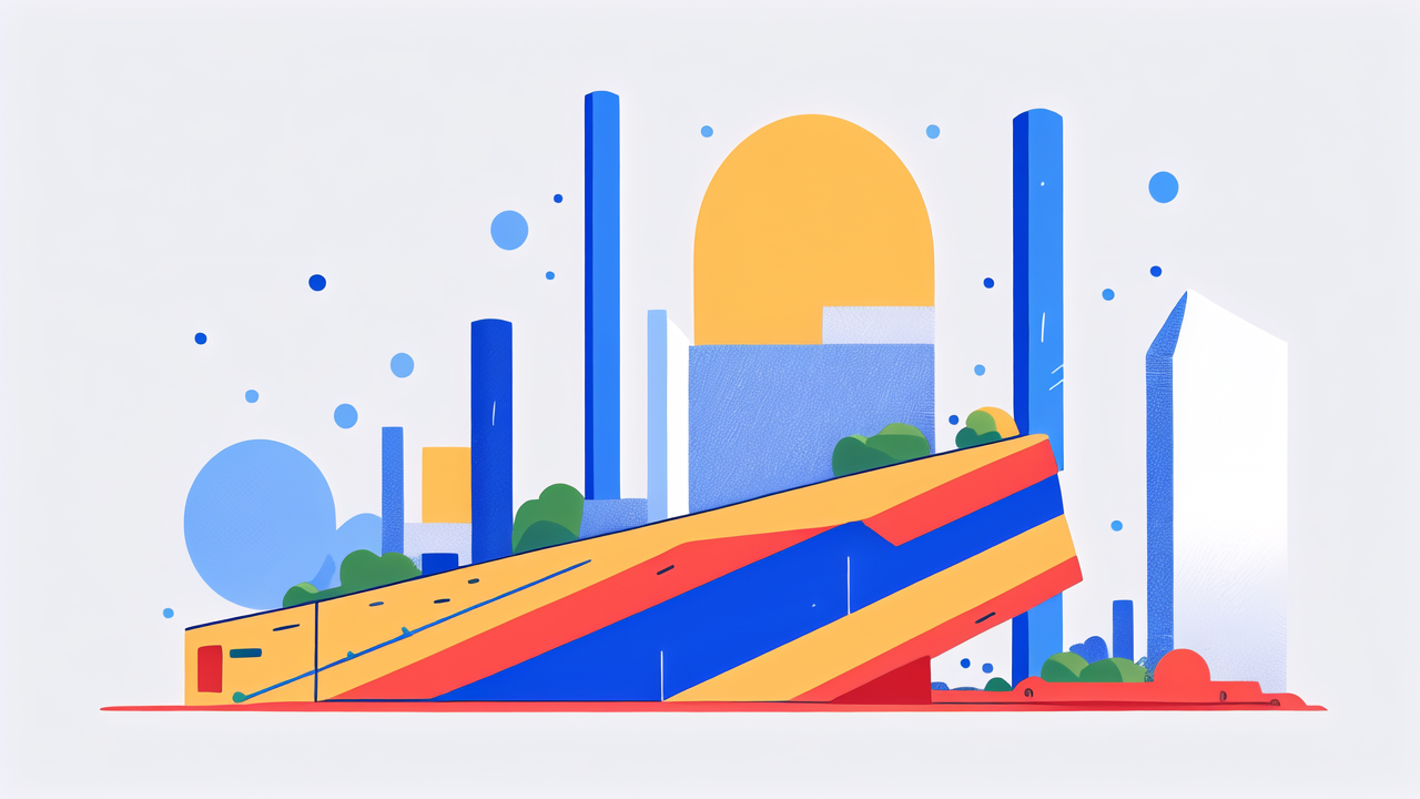 sheets of carbon fiber, Vibrant abstract cityscape with bold geometric buildings; carbon rock boards theme