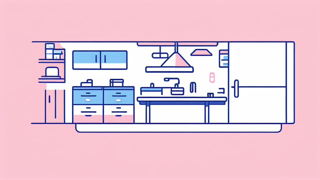 baby feeding, Baby Bottle Warmer in a minimalist modern blue and pink kitchen setting.