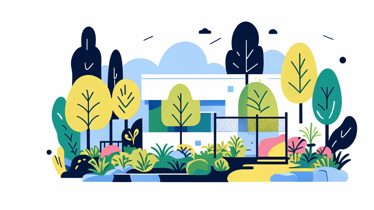 black garden fence