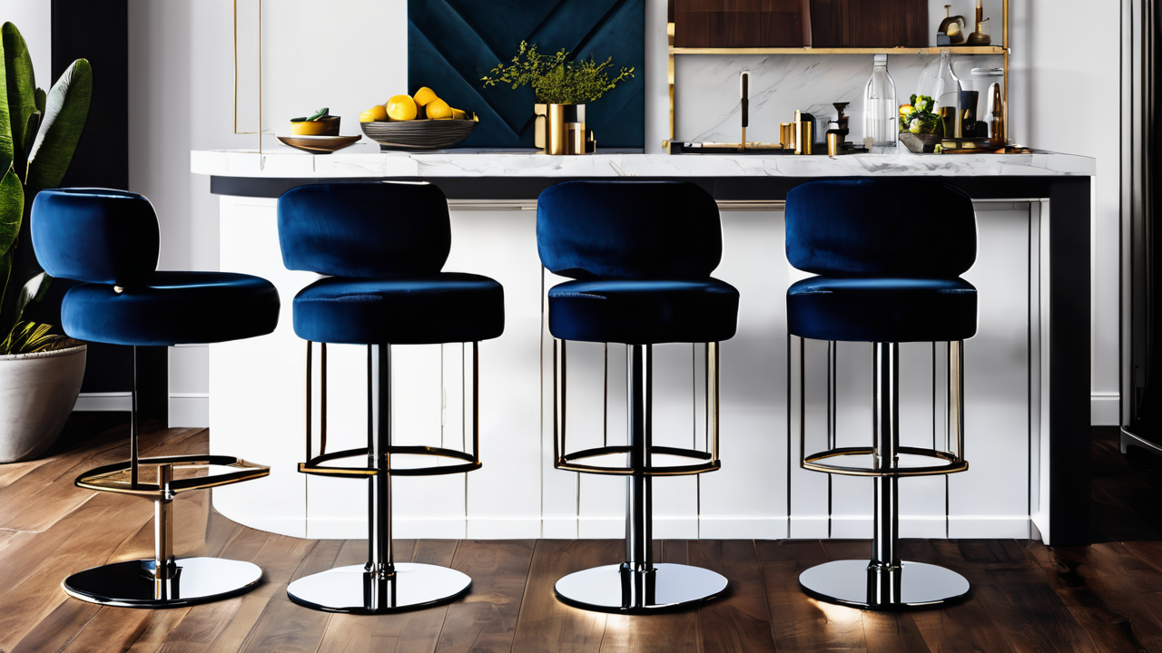 black velvet bar stools