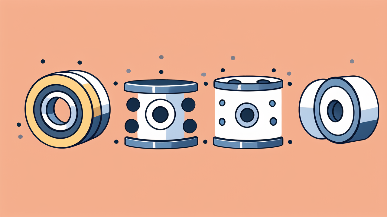 6009 RS Bearings in abstract geometric designs with labels Rors, Manono, and Omn