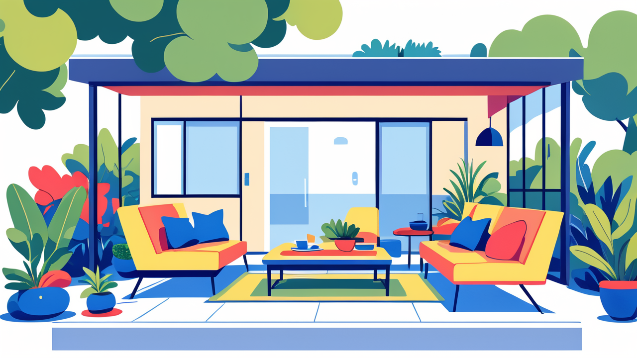 patio furniture with storage