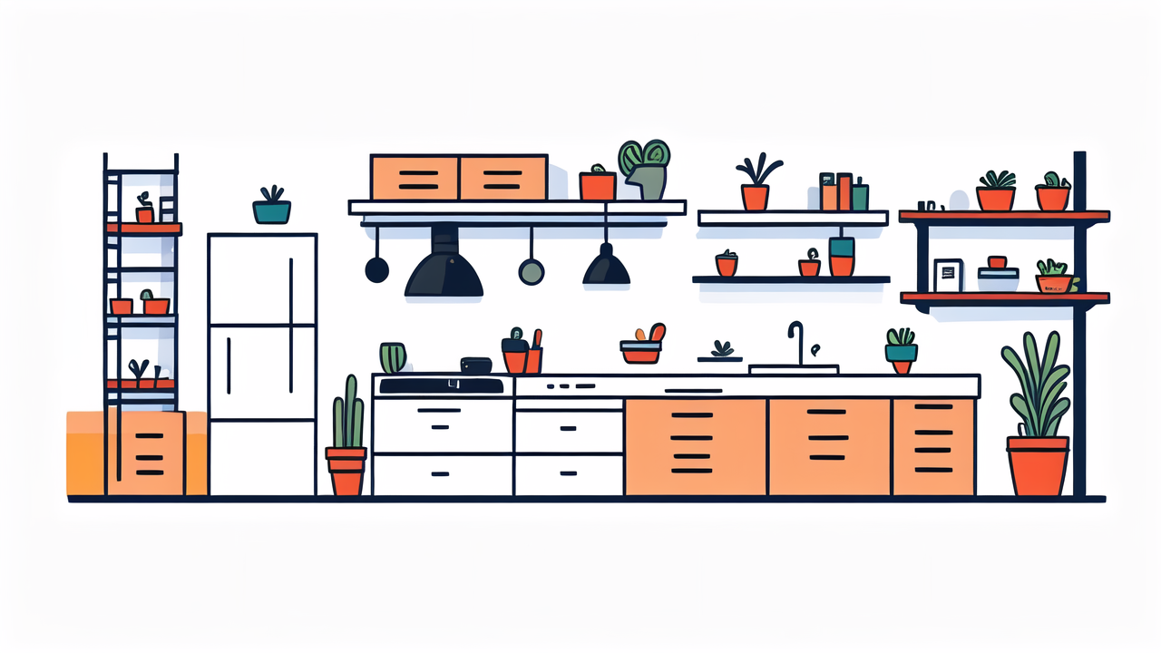kitchen counter organization ideas