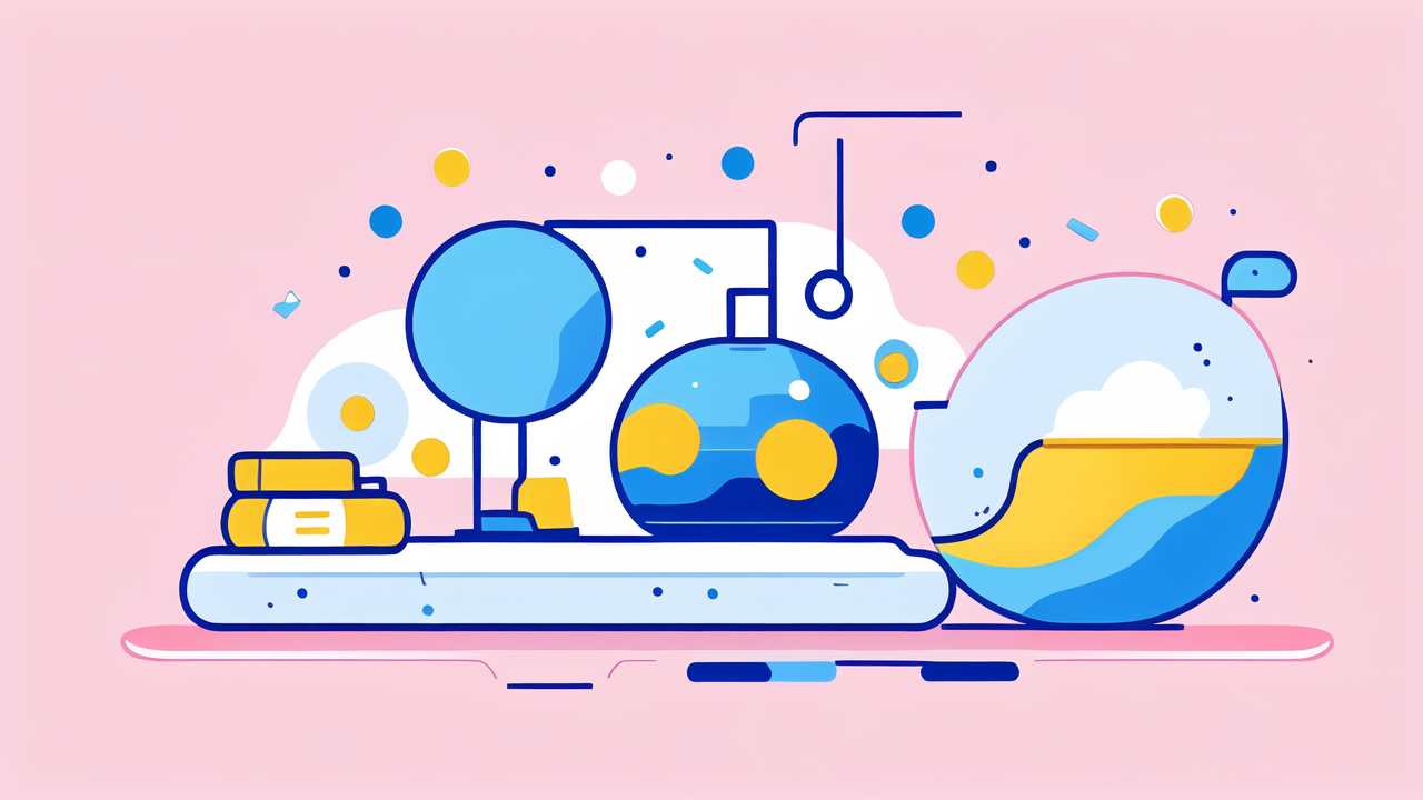 Baby bath time with baby bath visor in spaceship-themed bathtub filled with bubbles.