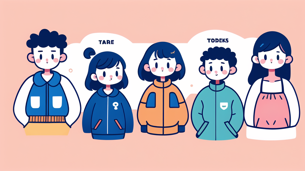 Three cartoon characters in colorful swimwear, child swim jacket, Baby swimming jacket