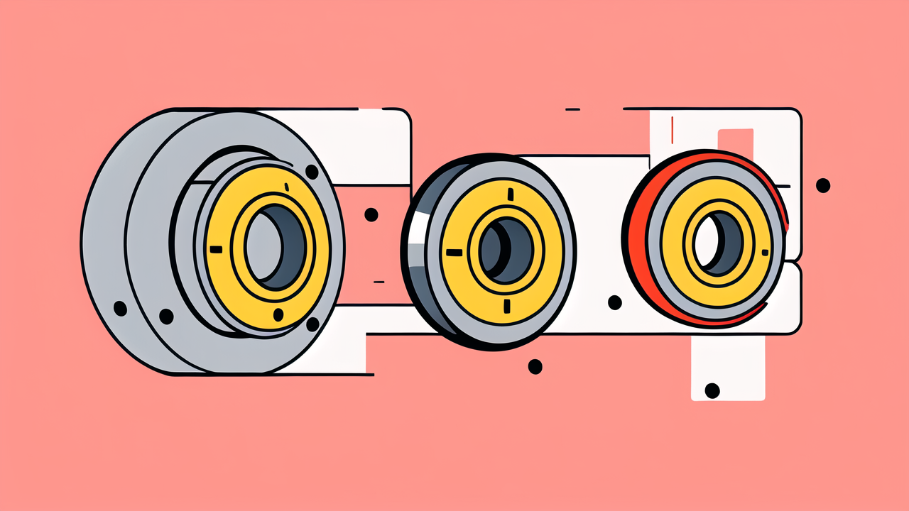 Orange rectangle with circle, labeled FEACTION; no 6309 RS bearing shown.