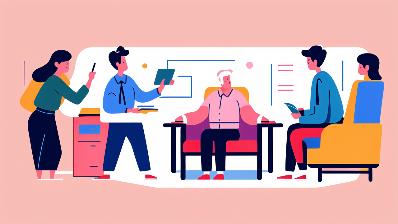 Nursing home furniture lift chair in a vibrant office with modern, minimal design