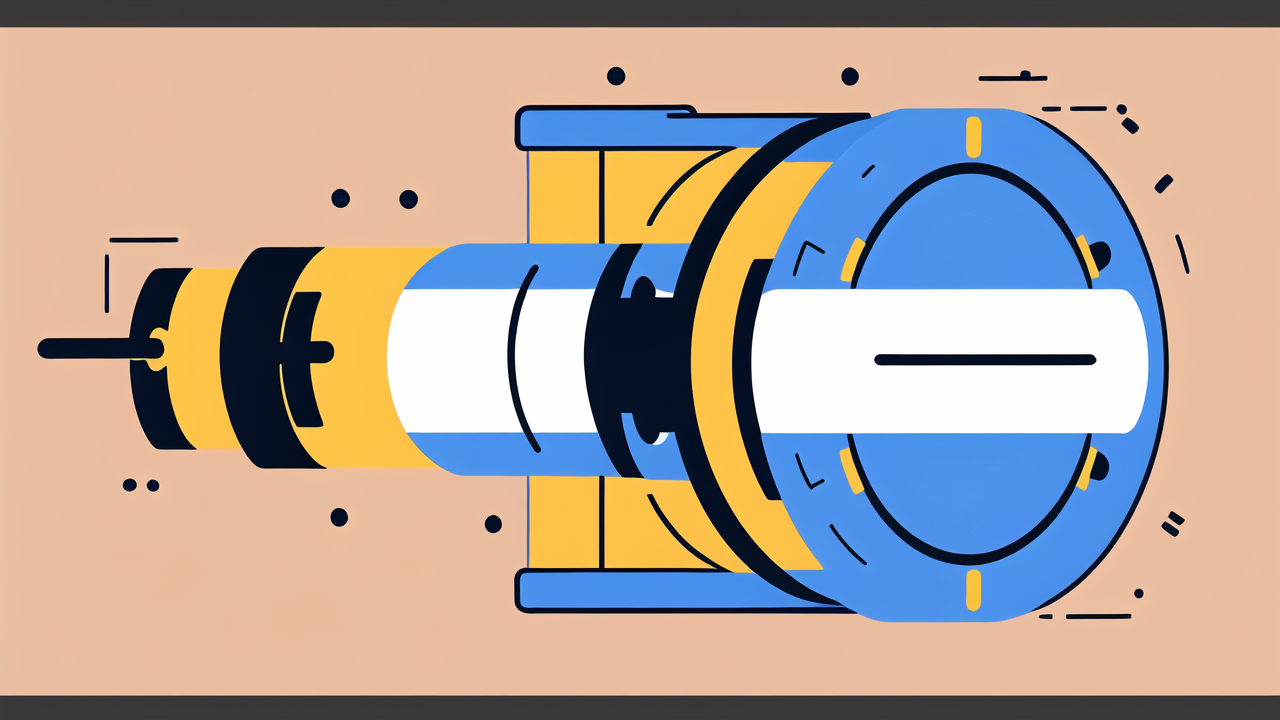 NTN 6208 Bearing in white machine with yellow and blue cylinders, orange background