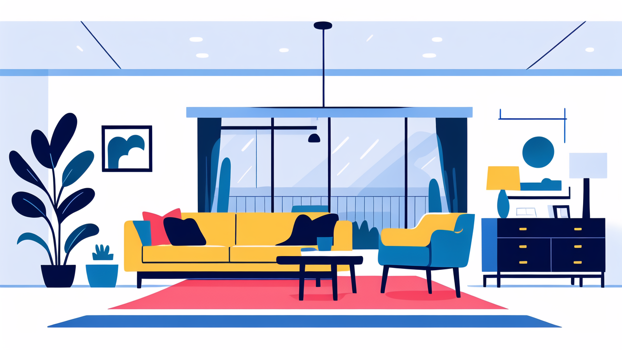 chairs velvet, Cozy living room with velvet chairs, blue sofa, colorful pillows, and abstract art.