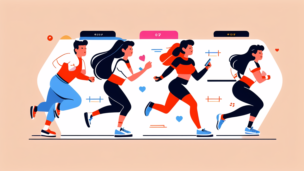 Smart Watches interface with vibrant colors, showcasing wearables clothing elements.