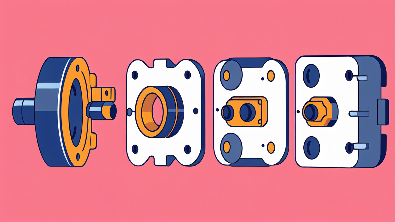 skf 6206 2rsjem, SKF 6206 Bearings with blue gear, orange gear, and mounting brackets on pink background.