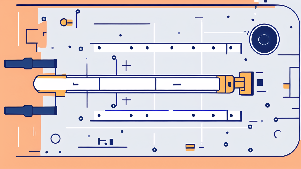 cute smoking accessories, Linear accelerator schematic with accelerator tube and control room components