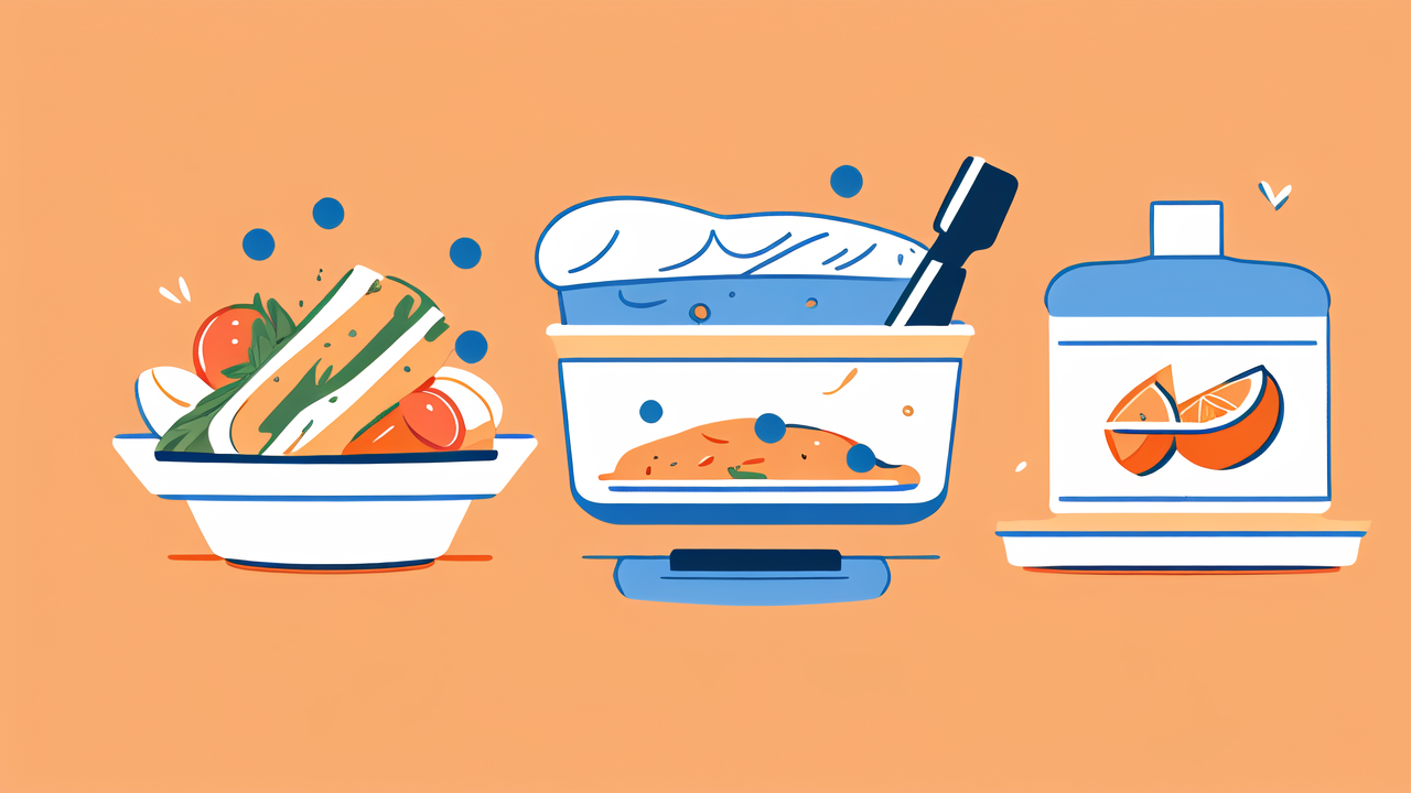 Adult disposable bibs with salad, soup, and marmalade showcasing bowel incontinence products