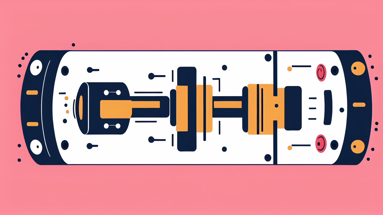 SKF 6210 Bearing in a stylized cross-section, showcasing black and orange components.