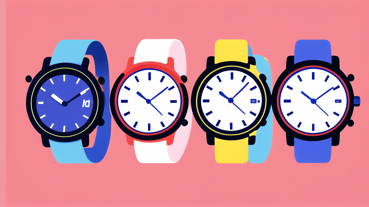 American Watch Company collection on pink, showcasing American Smartwatch Brands