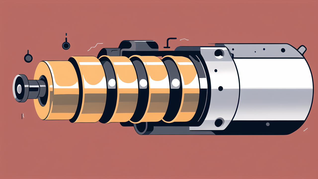6006 2rs bearing in minimalist mechanical design on orange background, focus: 6006 2RS1 bearings.