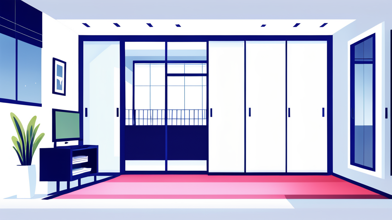 wardrobe with mirror