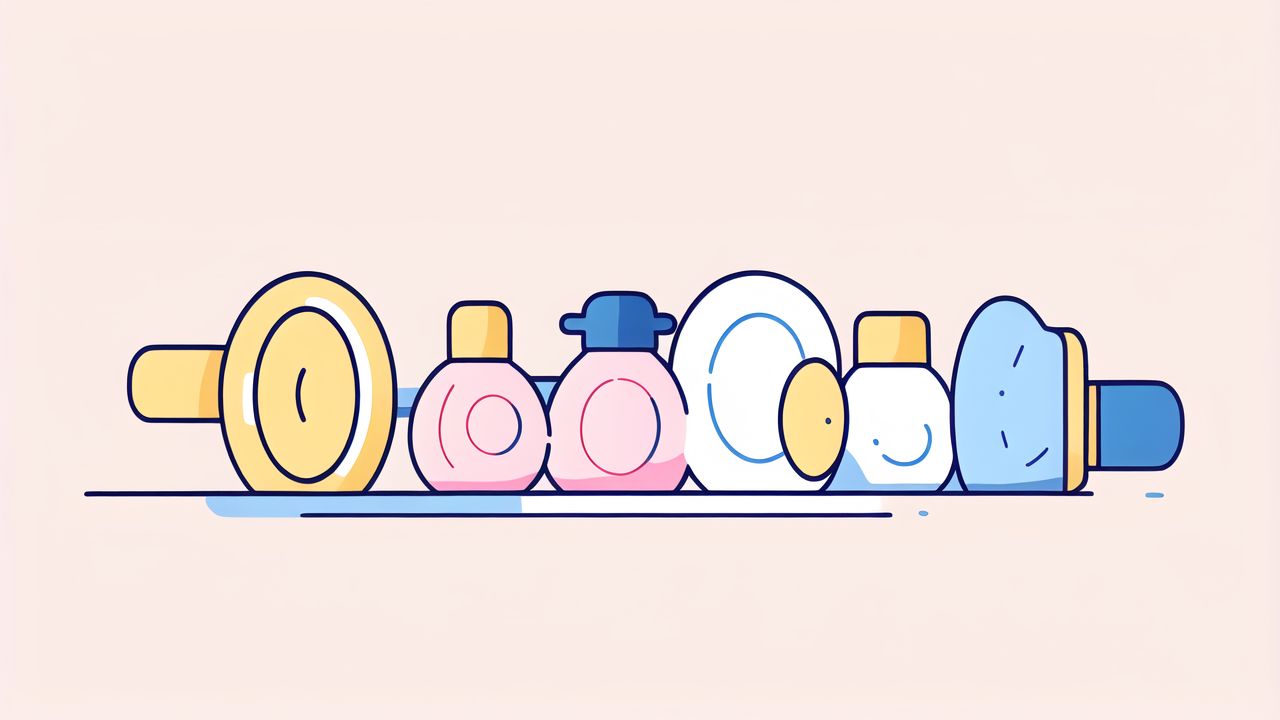 swaddling for newborn, Colorful bottles arranged on pink background, ideal for organizing diaper bags
