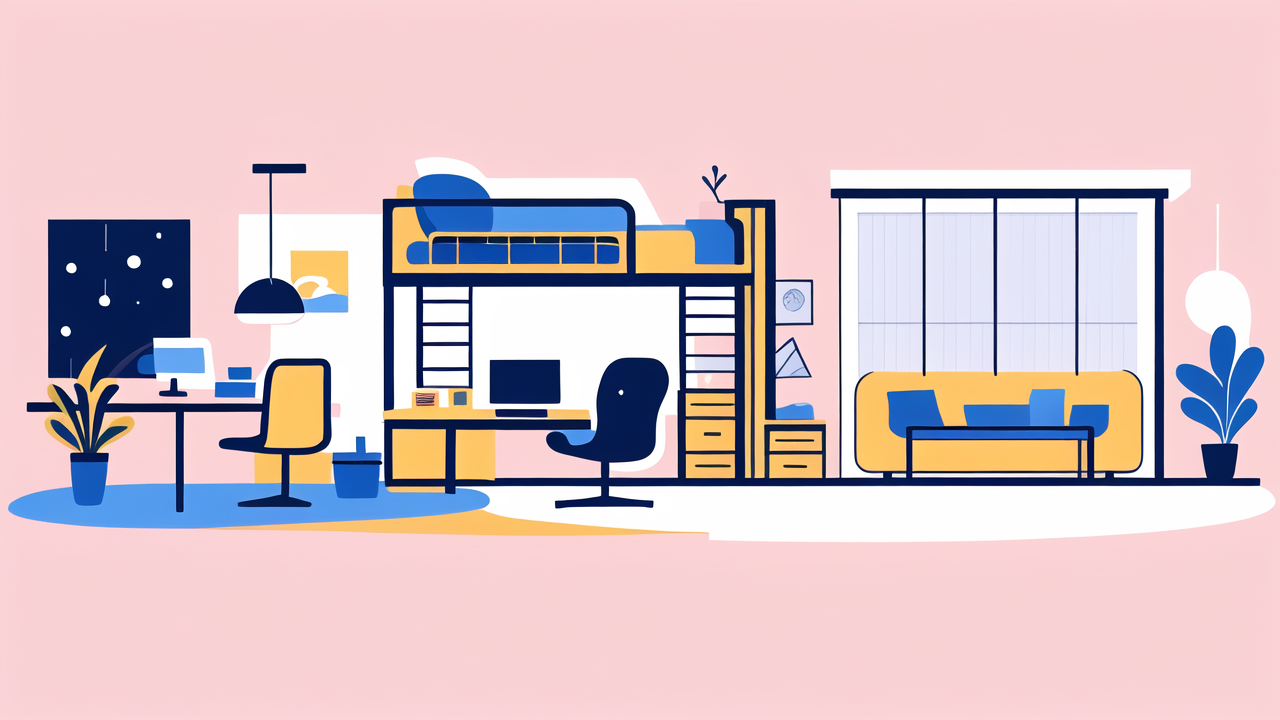 space saving dresser, Legs resting on white sofa with pillows, tables, lamps, plant; cozy 2 in 1 furniture.