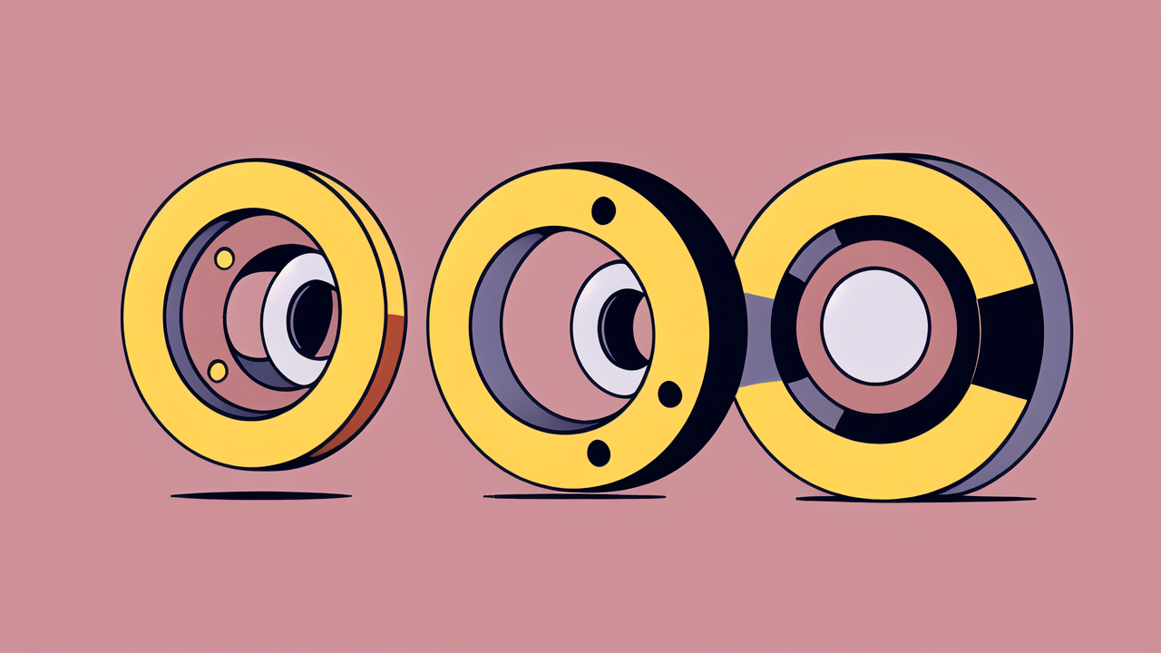 6307 2rsjem, Colorful abstract circles with vibrant designs; focus on 6307 Bearing