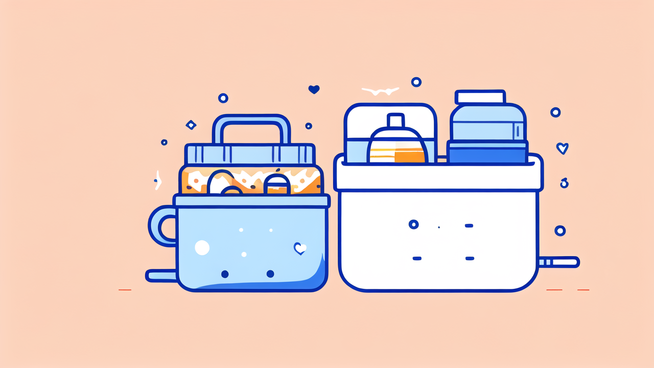 Christmas baby photos with Baby Santa Hats theme, featuring playful containers.