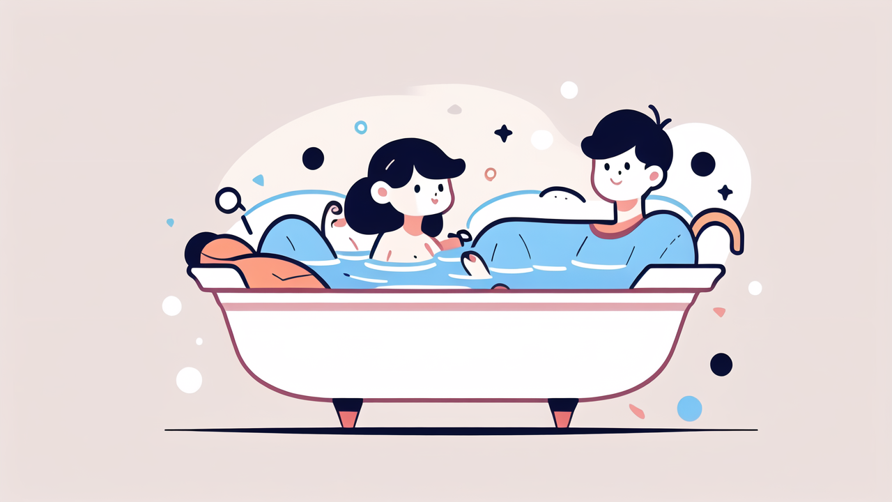 Silicone baby pacifier and Baby Bathtub alongside appliance icons in minimalist design