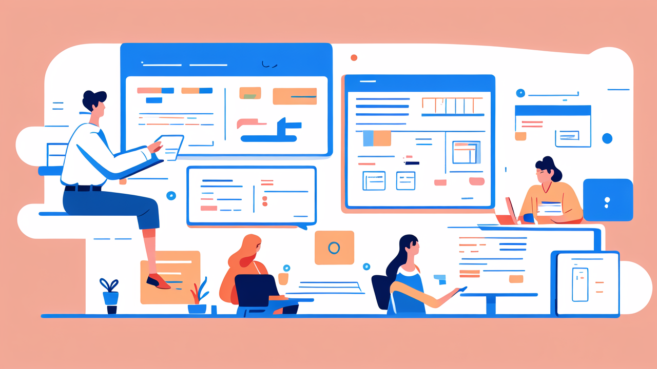 Modern workspace with teamwork and Smartwatch, highlighting workflow optimization.