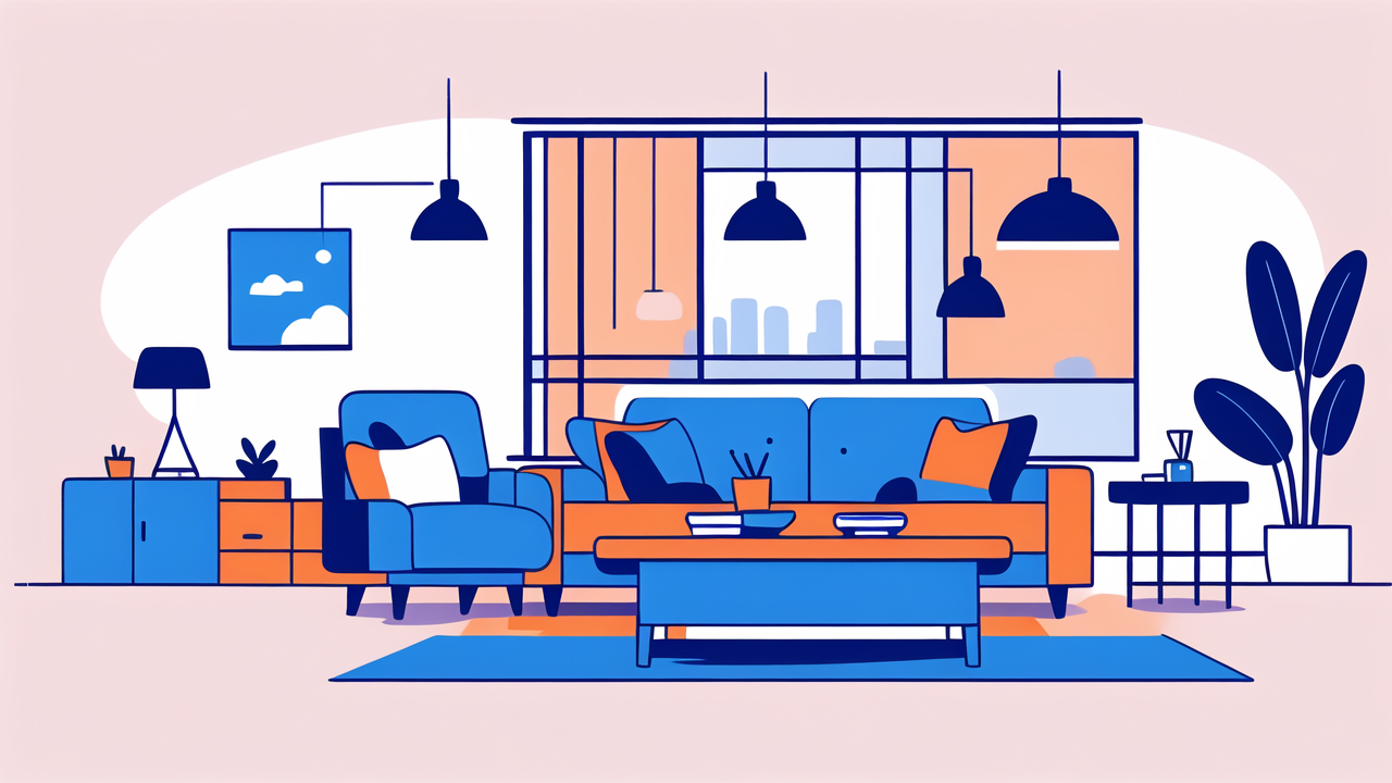 home comfort enhanced in modern living room with minimalist home entertainment setup