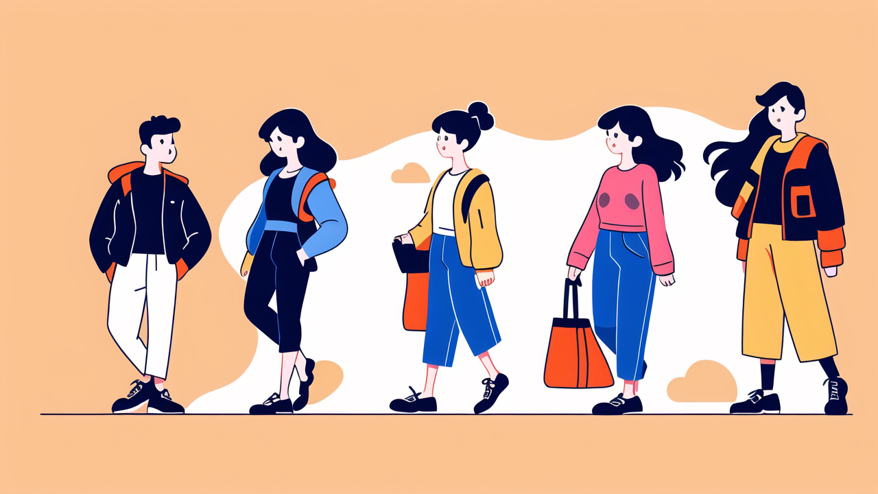 Spring fashion showcasing toddler boys clothing alongside diverse adult styles.