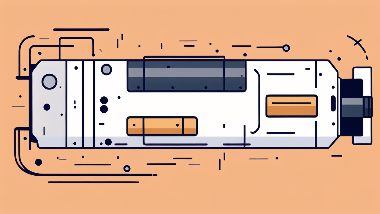Minimalistic gadget with orange accents and silver nozzle; 6001 2z bearing focus.