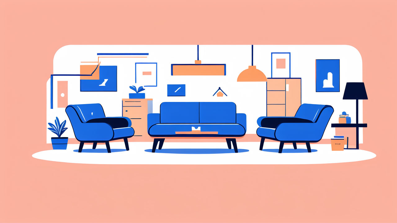 Sectional Sofa with two people, durable power lift chairs, plants in a cozy room