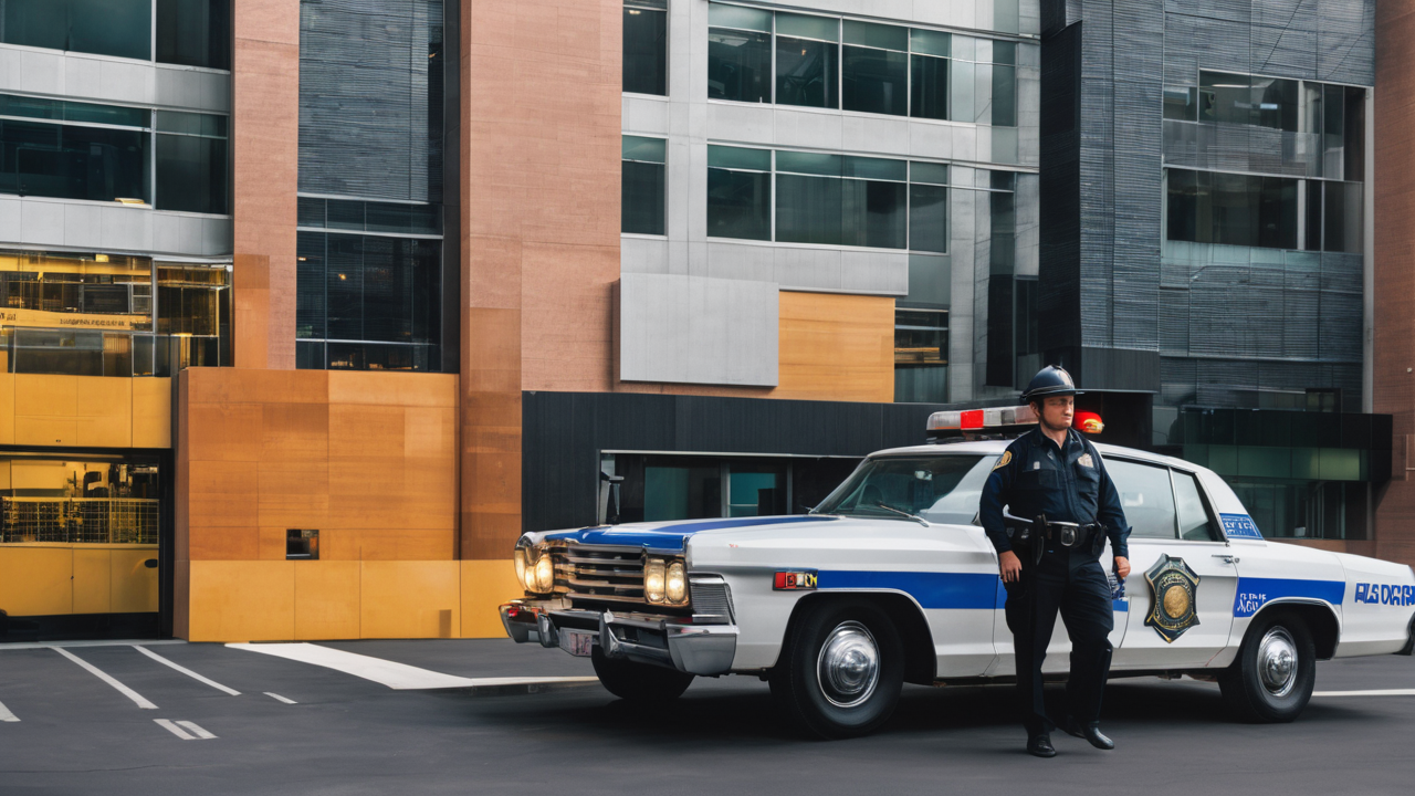 police using walkie talkie