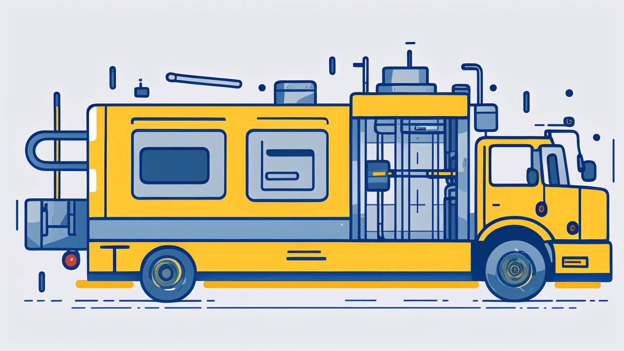 skf 6208 bearing, Yellow cartoon truck with crane for industrial tasks, oversized wheels, fun design.