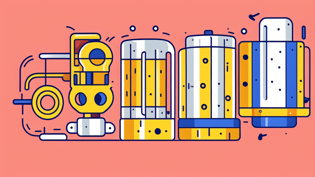 Colorful beer brewing process with 61909 bearings and vibrant machinery elements