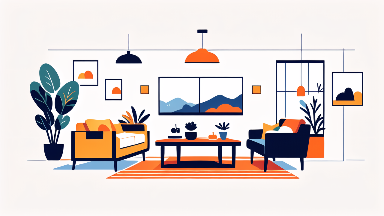 black glass dining table, black glass coffee table with vibrant scene; chef, shopper, scientist, cook nearby