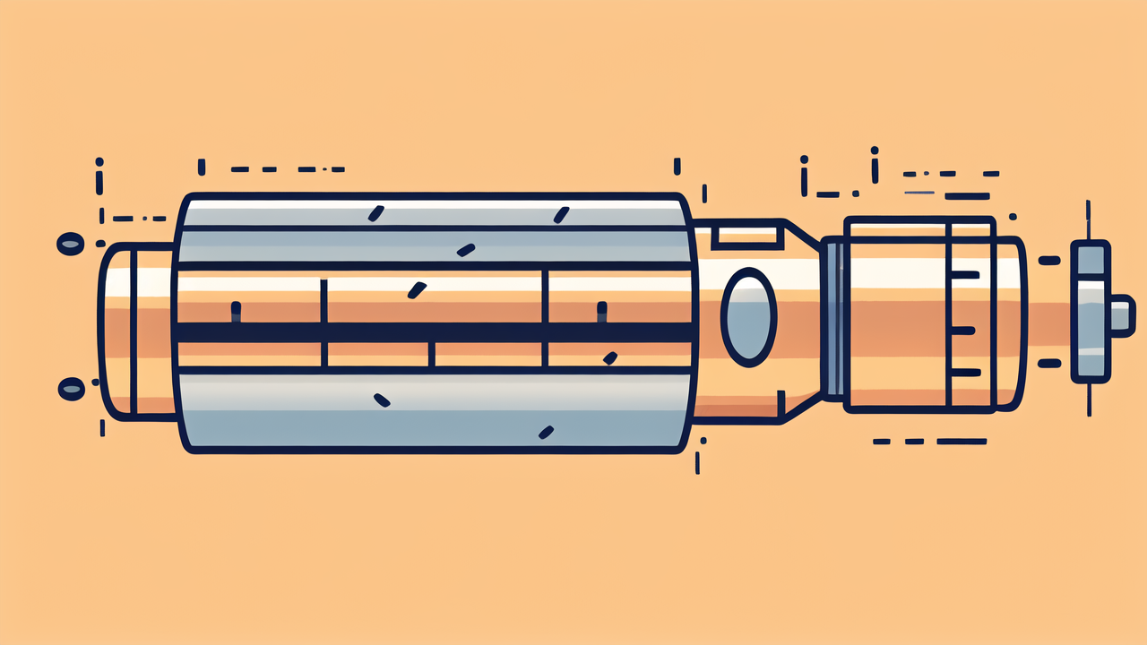 Top view of complex machinery featuring 6203 z bearing, cylinders, and lines on pink.